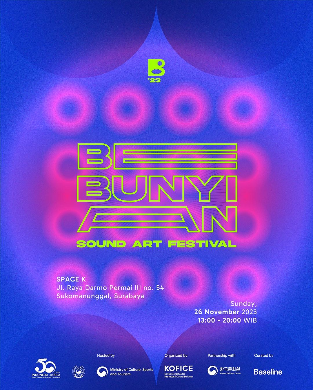 20231126 : Bebunyian Festival @Space K, Surabaya, Indonesia